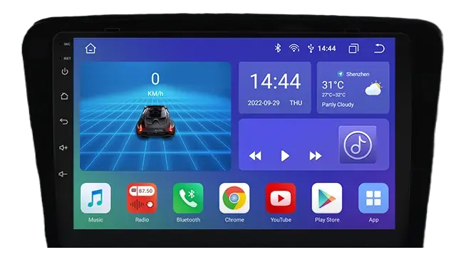 2din rádio octavia 3